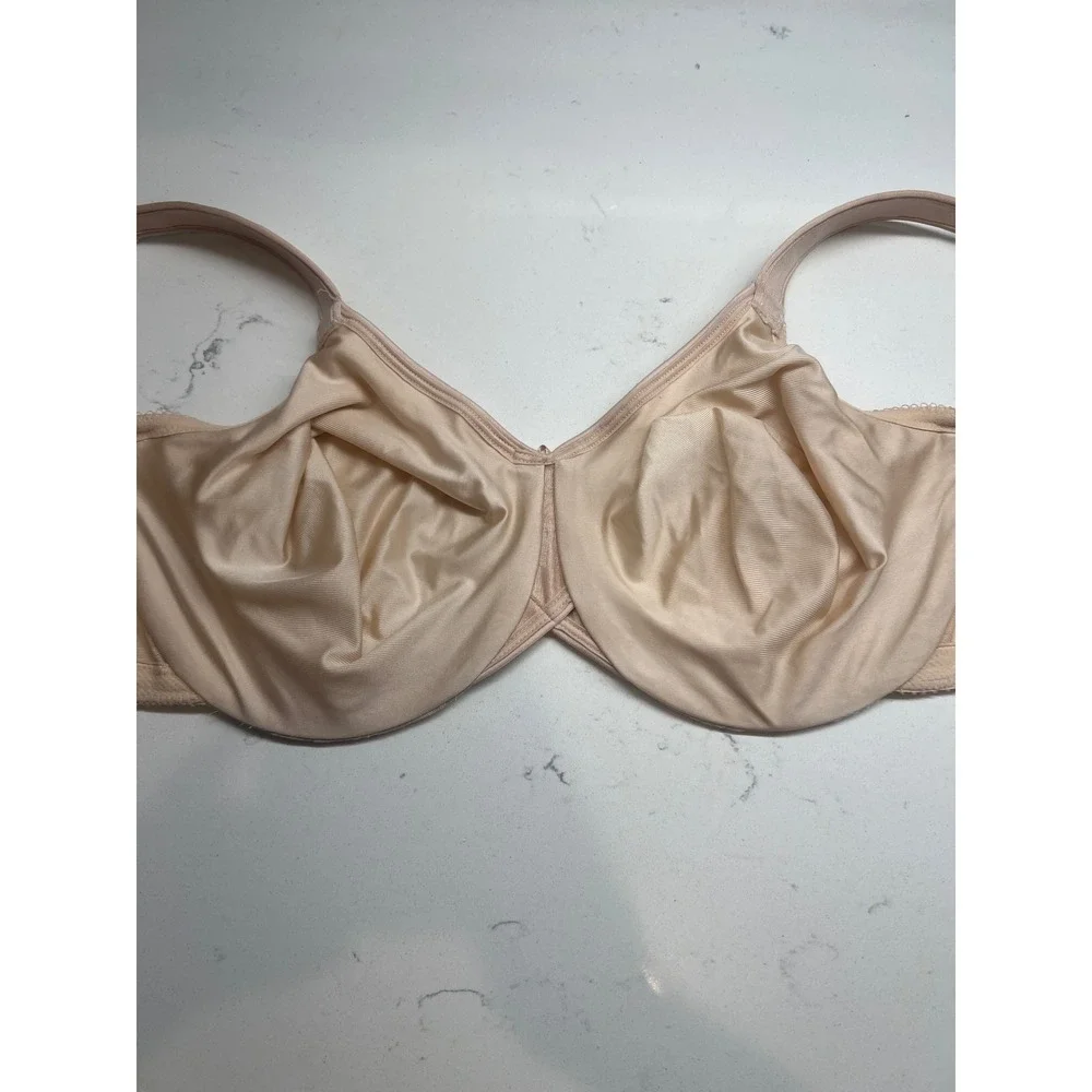Wacoal Awareness Underwire Bra 85567 Sand Floral Lace Full Coverage 40DD